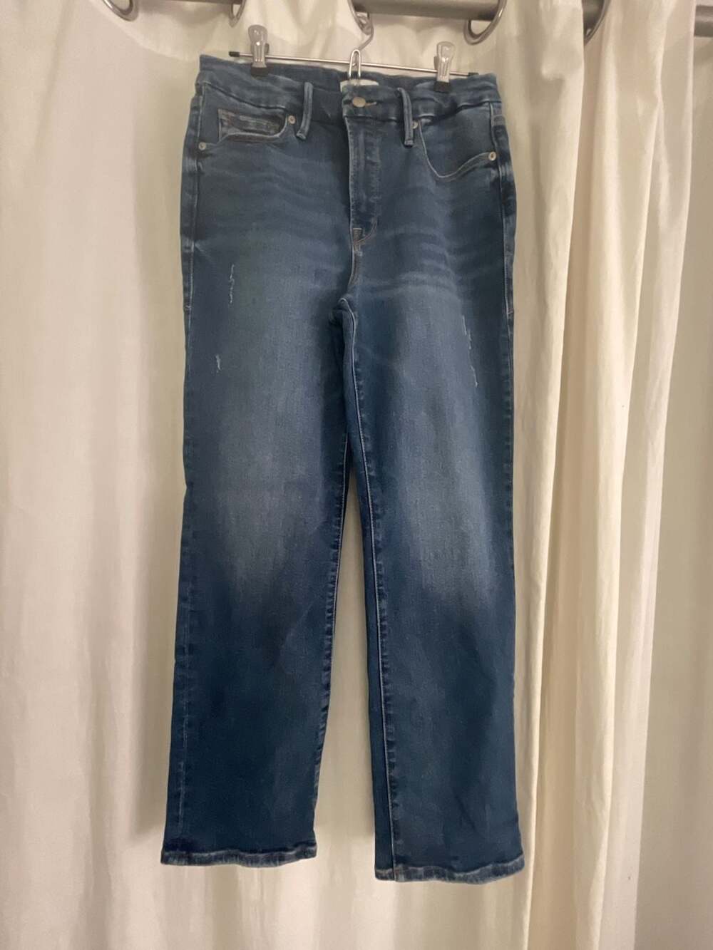 Good American High Rise Straight Leg Jeans Size 8/29